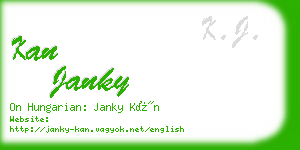 kan janky business card